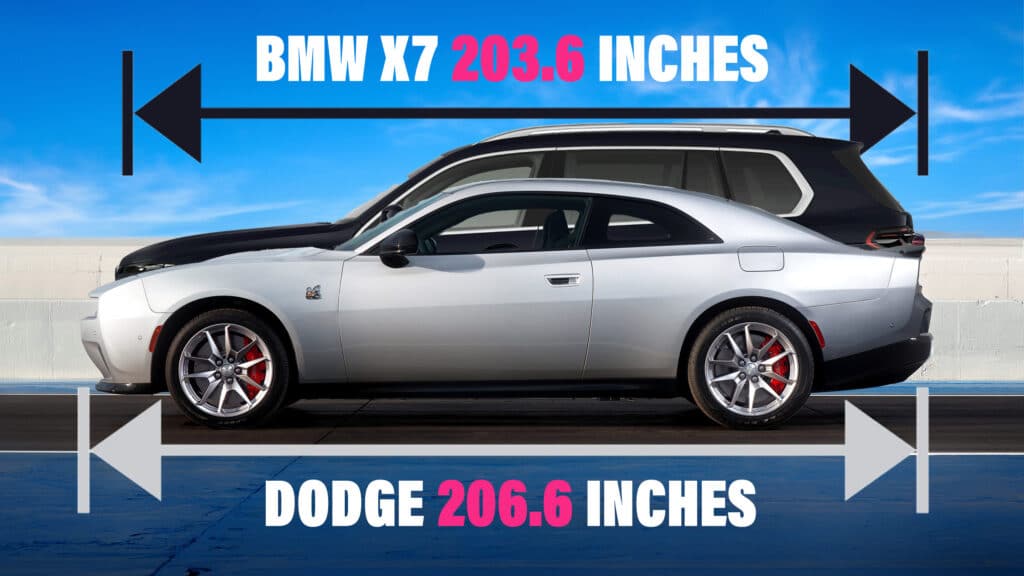 , La Dodge Charger Daytona est plus longue que la BMW X7, plus lourde que la Cadillac Escalade ESV !